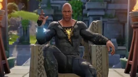 Black Adam rocks Fortnite with new skin