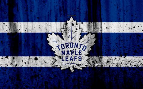 Download wallpapers 4k, Toronto Maple Leafs, grunge, NHL, hockey, art ...