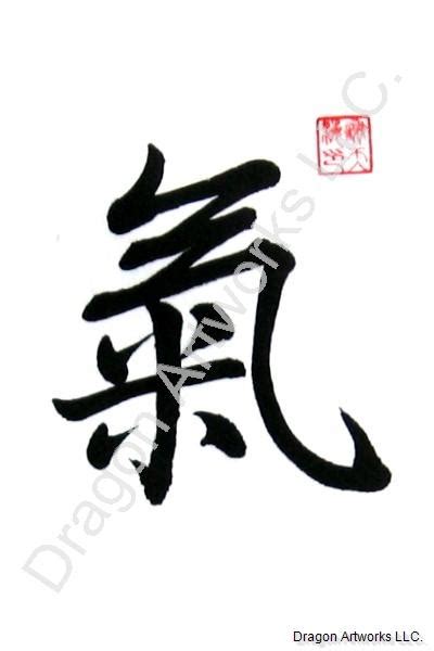 Chi Symbol Calligraphy Painting