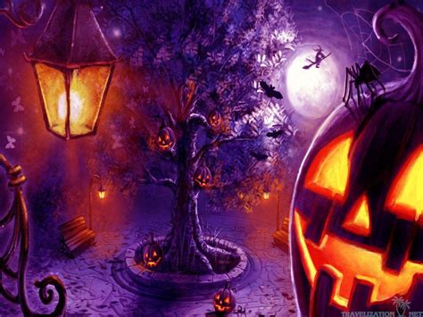 Purple Halloween Wallpapers - Top Free Purple Halloween Backgrounds ...