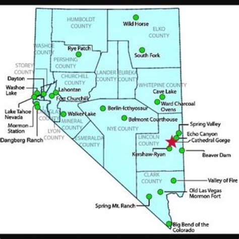 Nevada State Parks Map - Printable Map