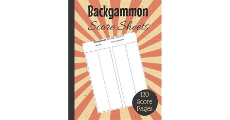 Backgammon Score Sheets: Large Record Keeper Book For Dice Game | Score ...