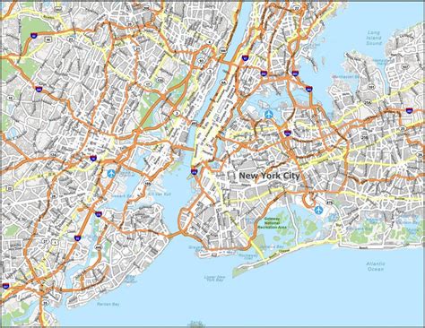 Map of New York City - GIS Geography