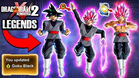 *NEW* LEGENDS ANIMATED GOKU BLACK UPDATE! - Dragon Ball Xenoverse 2 ...