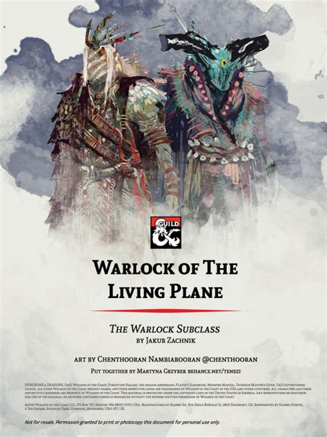 D&D 5e Warlock Homebrew Subclasses – Before You Roll