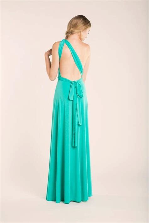 Light Turquoise Floor Length Infininty Dress, Light Turquoise, Long ...