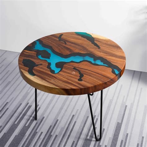 Epoxy Resin Table-WD8148 - Buy round epoxy resin table, river resin ...