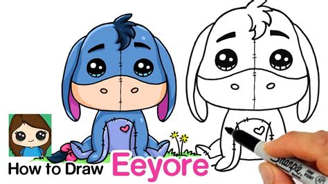 How to Draw Eeyore | Winnie the Pooh