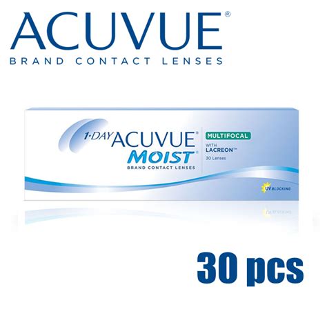 1 Day Acuvue Moist Multifocal Daily Disposable Contact Lenses (30 pcs ...