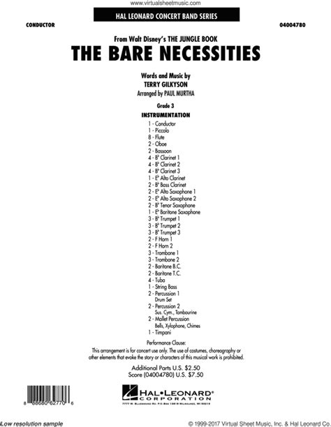 Paul Murtha: The Bare Necessities sheet music (complete collection) for ...