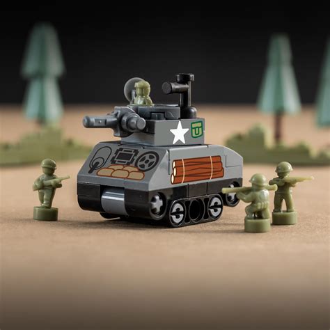 Nano M4 Sherman WW2 Tank - Custom Military Set – The Brick Show Shop