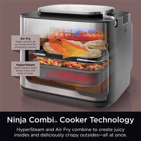 Ninja Rapid Cooker Combi Steamer & Frying System, 10-in-1 Multicooker ...