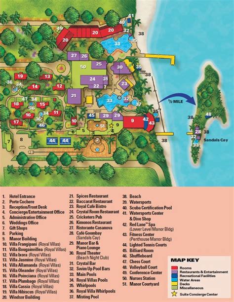 Map Layout Sandals Royal Bahamian | Royal bahamian, Bahamas vacation ...