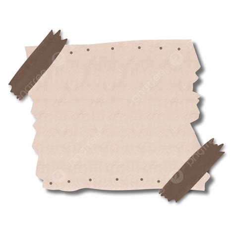 Brown Paper Aesthetic Memo Pad For Notes With Printable Tape, Aesthetic ...