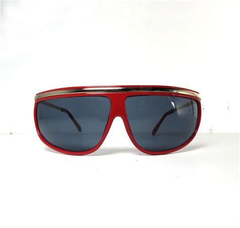 80s Vintage Red Sunglasses. Vintage sunglasses by DrVintage