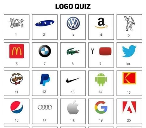 Logo Quiz in 2023 | Logo quiz, Quiz, Business branding