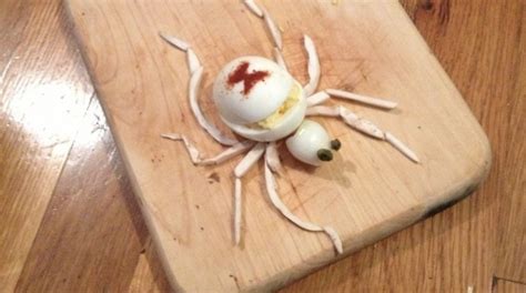 How-To: Albino Black Widow Spider Deviled Eggs | Make: