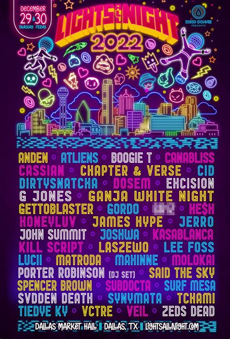 2022-2023 Dallas NYE Lights All Night's Lineup is Here - EDMTunes