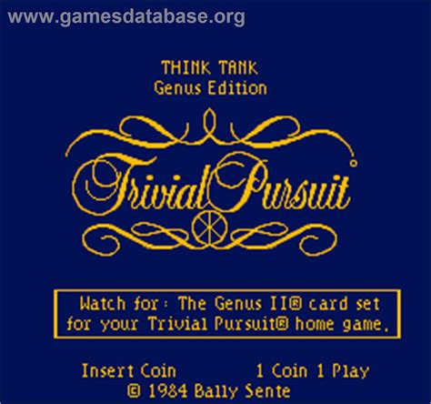 Trivial Pursuit - Arcade - Games Database