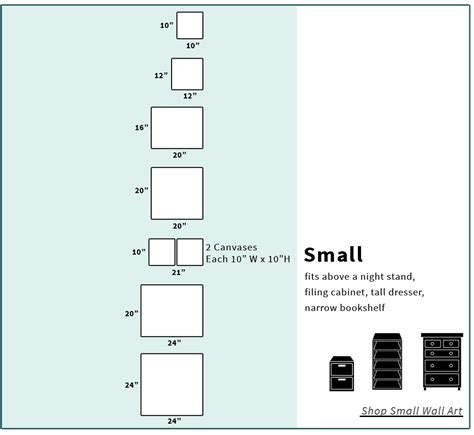 Amborela Canvas Size Chart | Amborela