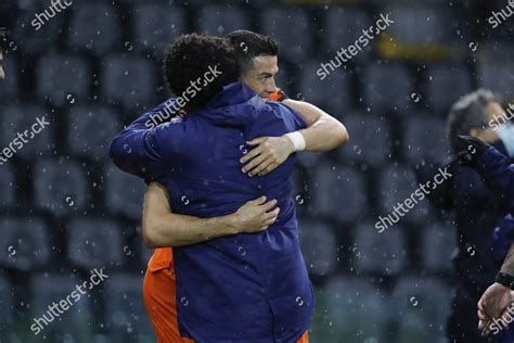 Cristiano Ronaldo Hugs Teammate After Scoring Editorial Stock Photo ...