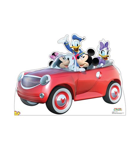 Buy Cardboard People Mickey Mouse Car Ride Life Size Cardboard Cutout ...