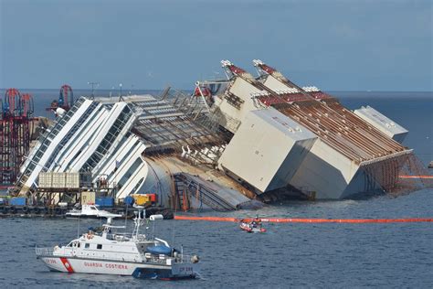 Costa Concordia gets a lift after sinking 19 months ago | New York Post