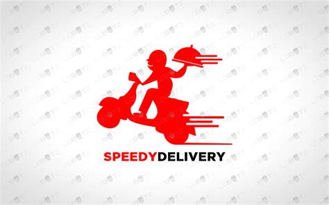 Bike Delivery Logo | Food Delivery Logo For Sale - Lobotz LTD