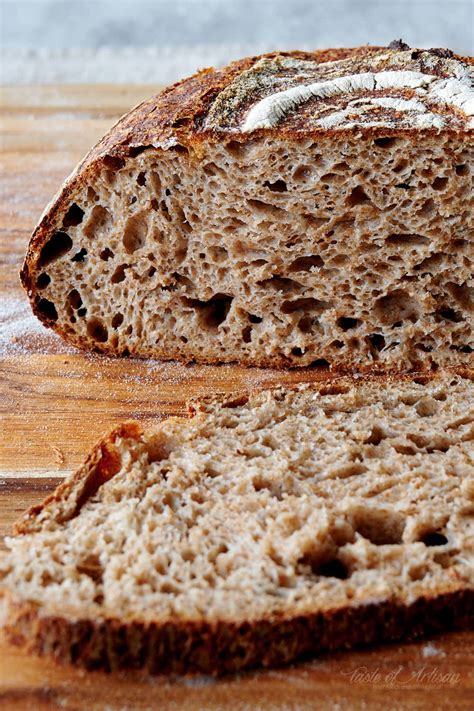 Whole Wheat Sourdough Bread - Taste of Artisan