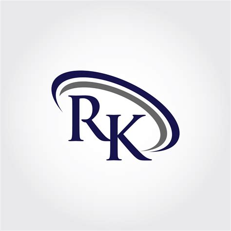 MOnogram RK Logo Design By Vectorseller | TheHungryJPEG