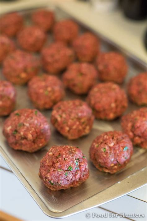 Food for Hunters: Basic Italian Venison Meatballs