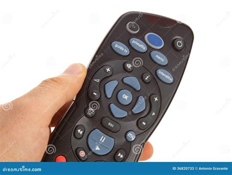 Remote Control for Digital Satellite Television Stock Image - Image of ...