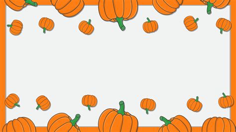 Autumn Pumpkin Thanksgiving Background Design Template. Pumpkin Cartoon ...