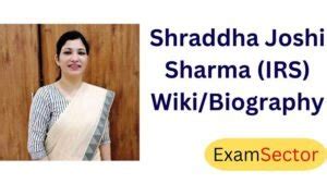 Shraddha Joshi Sharma (IRS) Wiki/Biography, Age, Husband, Family & Net ...