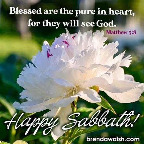 Happy Sabbath - Brenda Walsh Scripture Images