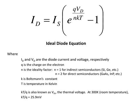 PPT - Ideal Diode Equation PowerPoint Presentation, free download - ID ...