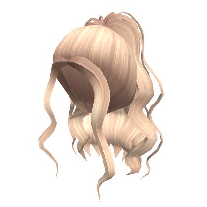 Blonde Aesthetic Curly High Ponytail - Roblox | Blonde aesthetic, Black ...