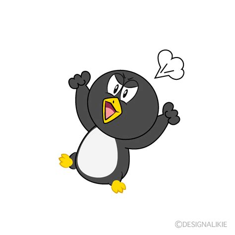 Free Angry Penguin Cartoon Clipart Image | Charatoon