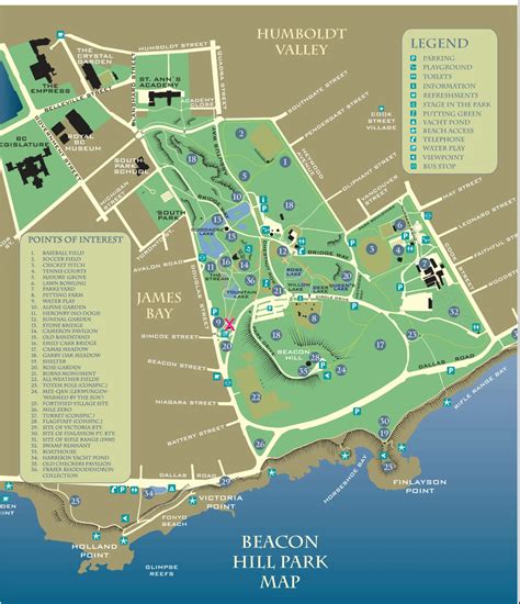 Beacon Hill Park Map | Visitor In Victoria