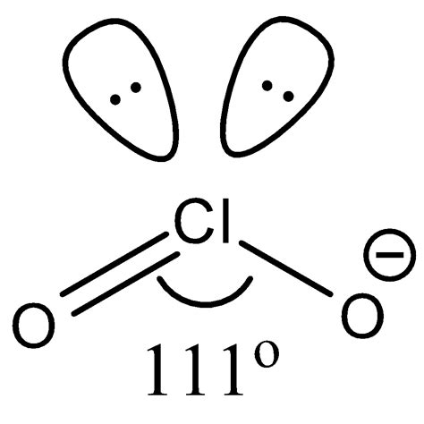 What is the bond angle in ClO2 OClO A 90circ B 120circ class 11 ...