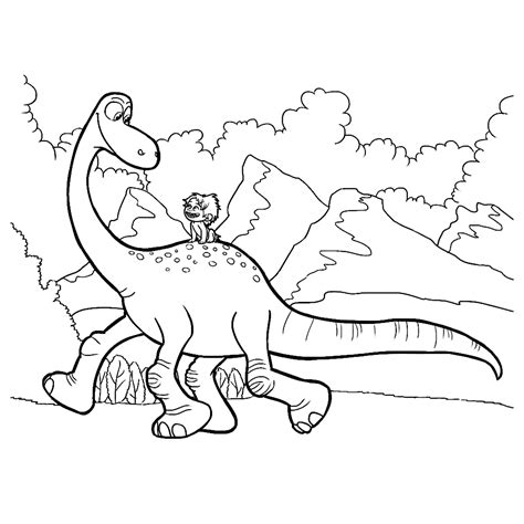 Arlo The Good Dinosaur Coloring Page - Free Printable Coloring Pages ...