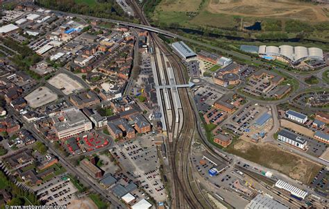 Derby railway station from the air | aerial photographs of Great ...