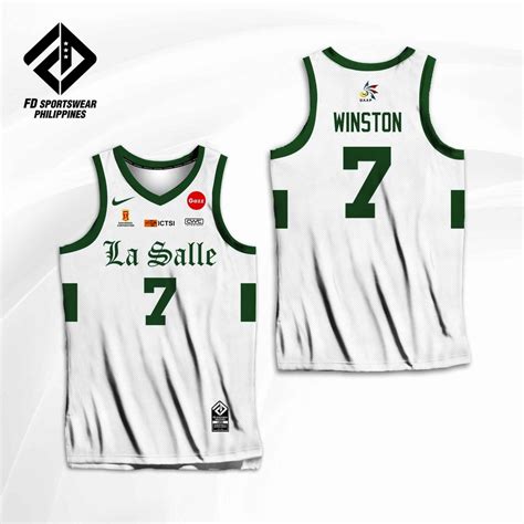 DE LA SALLE 2022 UAAP WHITE FULL SUBLIMATED JERSEY | Shopee Philippines