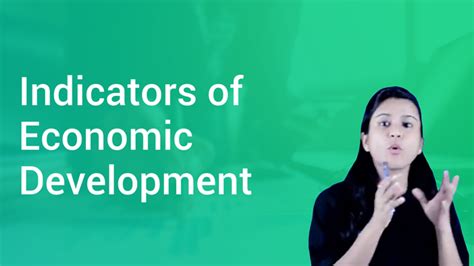 Indicators of Economic Development in English | Economics Video Lectures