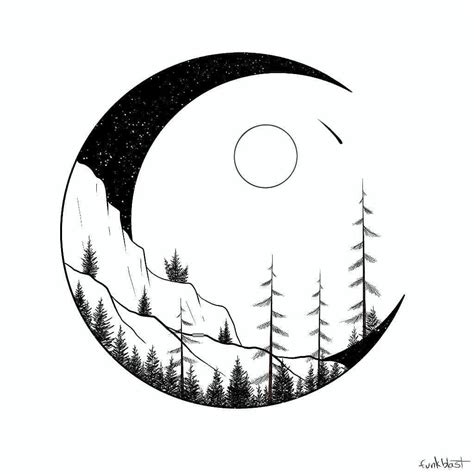 Black and White Illustrations on Instagram: “Illustration by winter ...