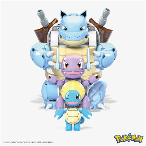 Mega Construx Pokemon Squirtle Evolution Construction Set – Mattel ...