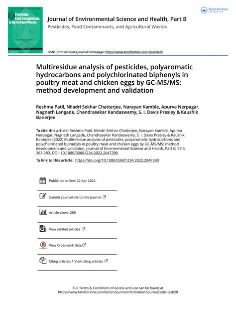 SOLUTION: Multiresidue analysis of pesticides polyaromatic hydrocarbons ...