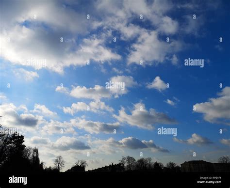 Sky clouds in winter Stock Photo - Alamy