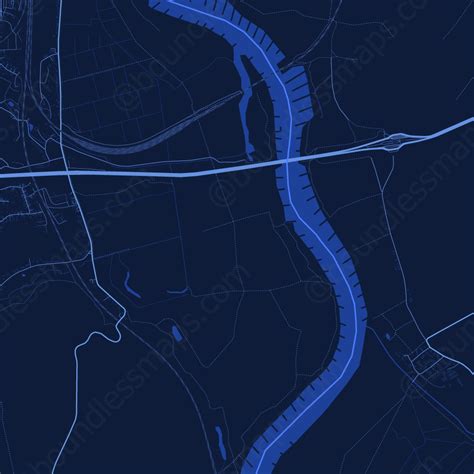 Frankfurt (Oder) - Dark Blue Vector Map | Boundless Maps