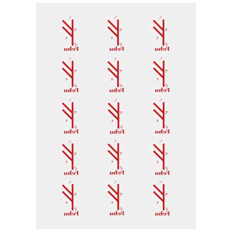 Rune Fehu Personalized Temporary Tattoo (15 Pieces) | ID: D5396349